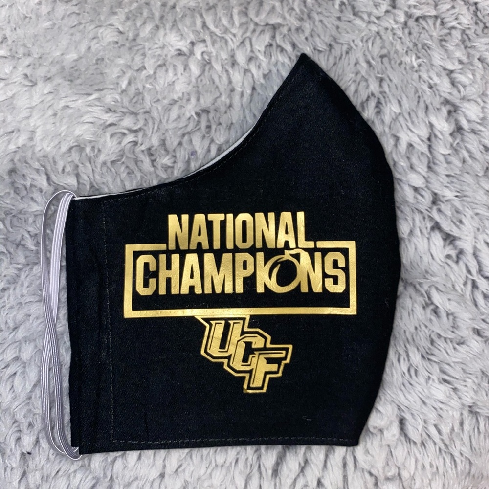 UCF national champions double layer face covering